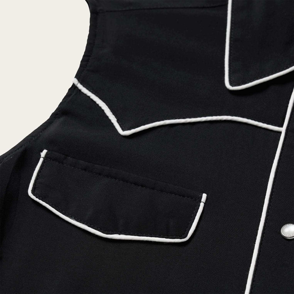 Stetson Black Sleeveless Western Shirt - Stetson - Flyclothing LLC