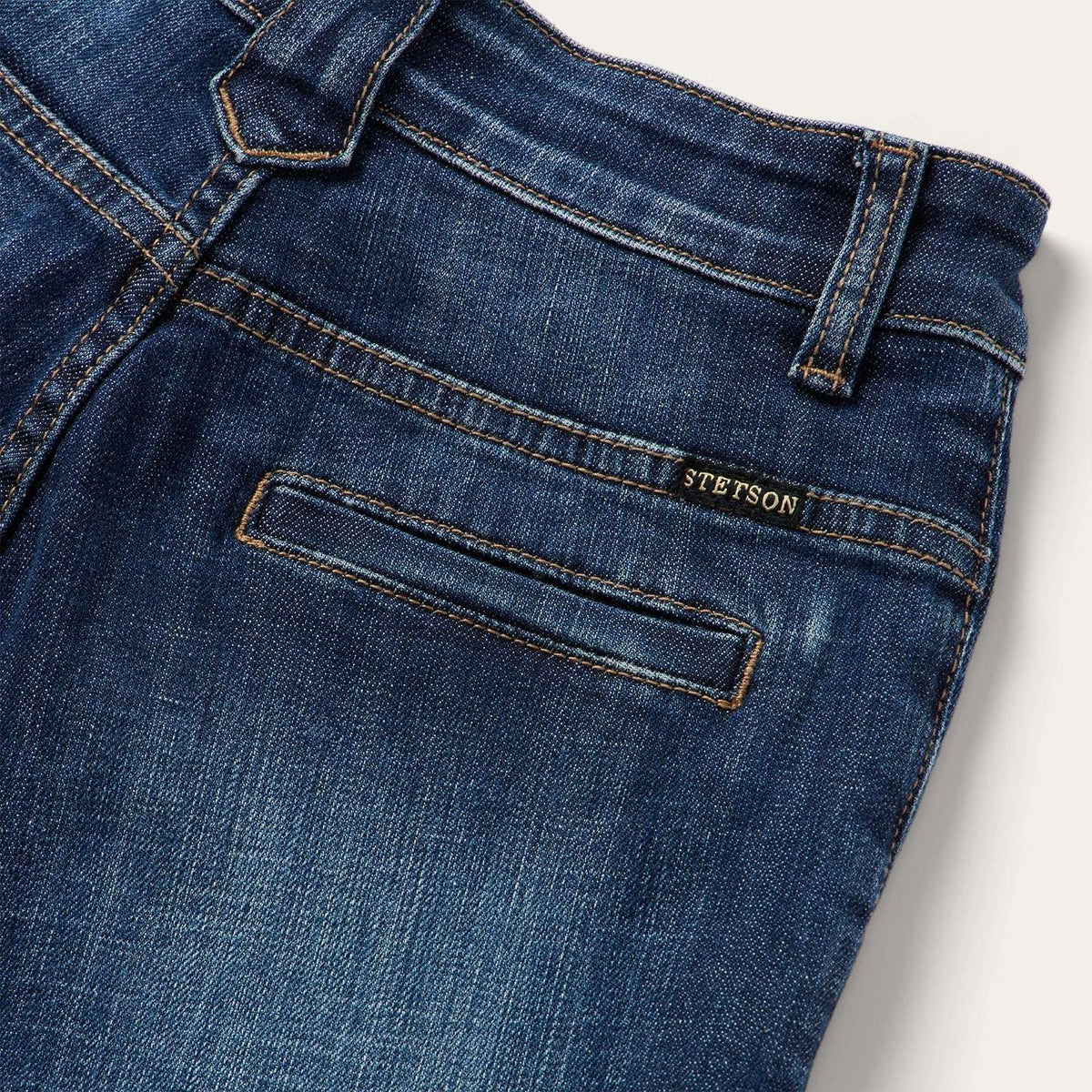 Stetson 214 City Trouser Jeans Medium Dark Blue - Stetson - Flyclothing LLC