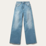 Stetson 675 Mid-Rise Wide Leg Jeans - Light Wash