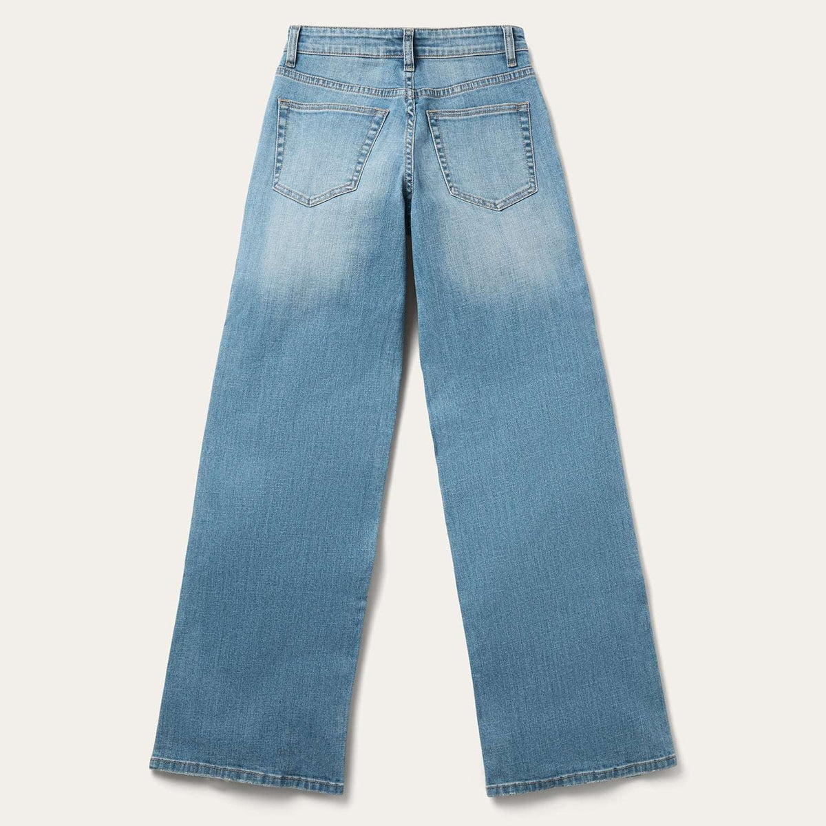 Stetson 675 Mid-Rise Wide Leg Jeans - Light Wash