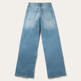 Stetson 675 Mid-Rise Wide Leg Jeans - Light Wash