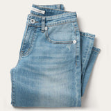 Stetson 675 Mid-Rise Wide Leg Jeans - Light Wash