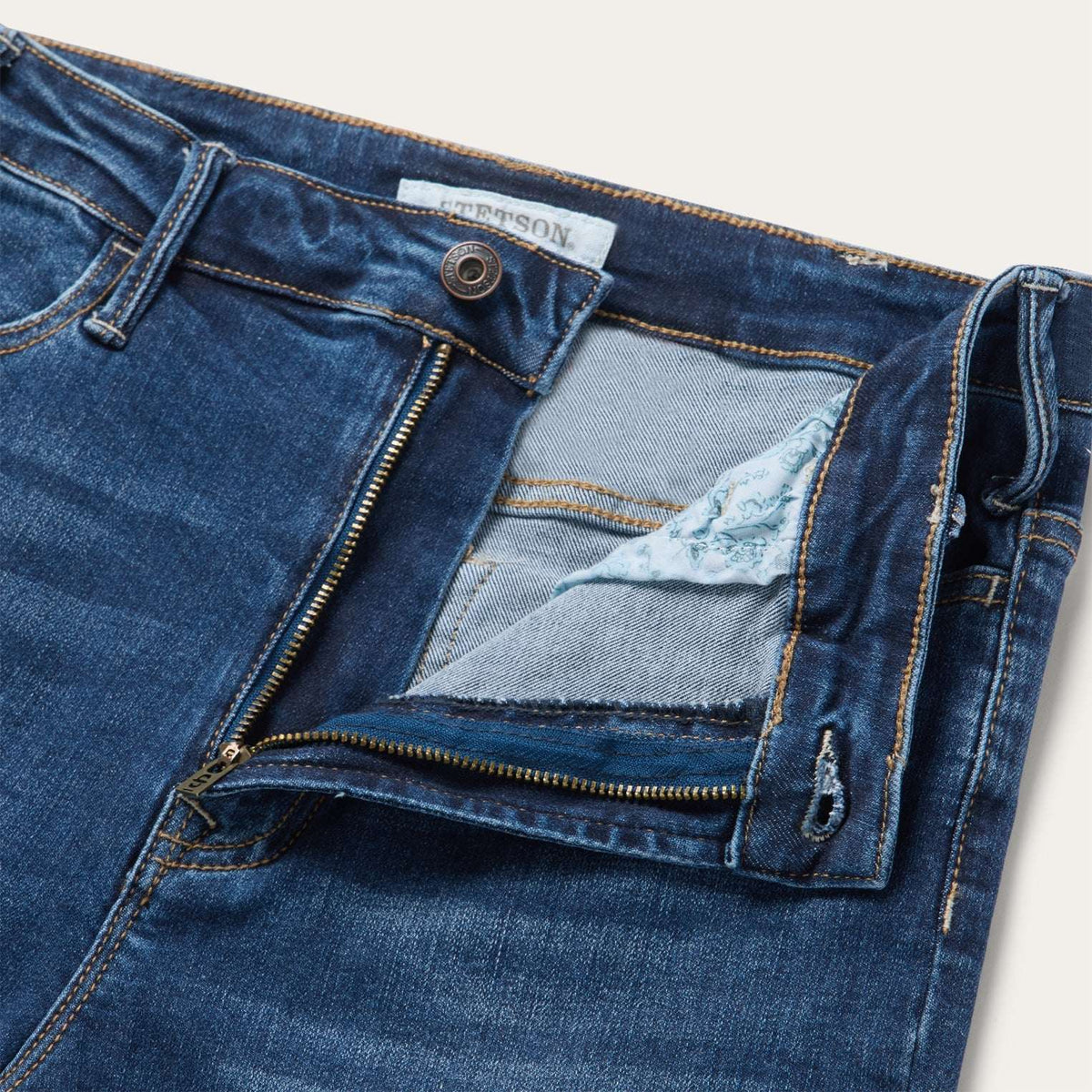 Stetson 751 Wide Leg Jeans Medium Dark Blue - Stetson - Flyclothing LLC