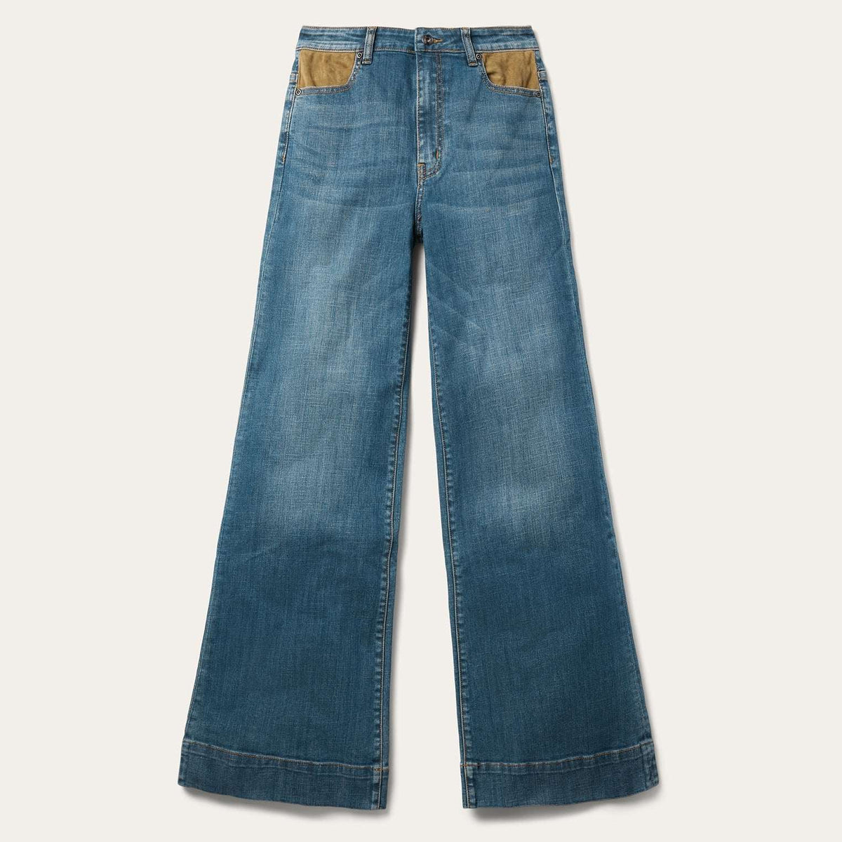 Stetson 751 Wide Leg Jeans Medium Blue - Medium Blue