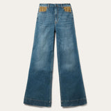 Stetson 751 Wide Leg Jeans Medium Blue - Medium Blue