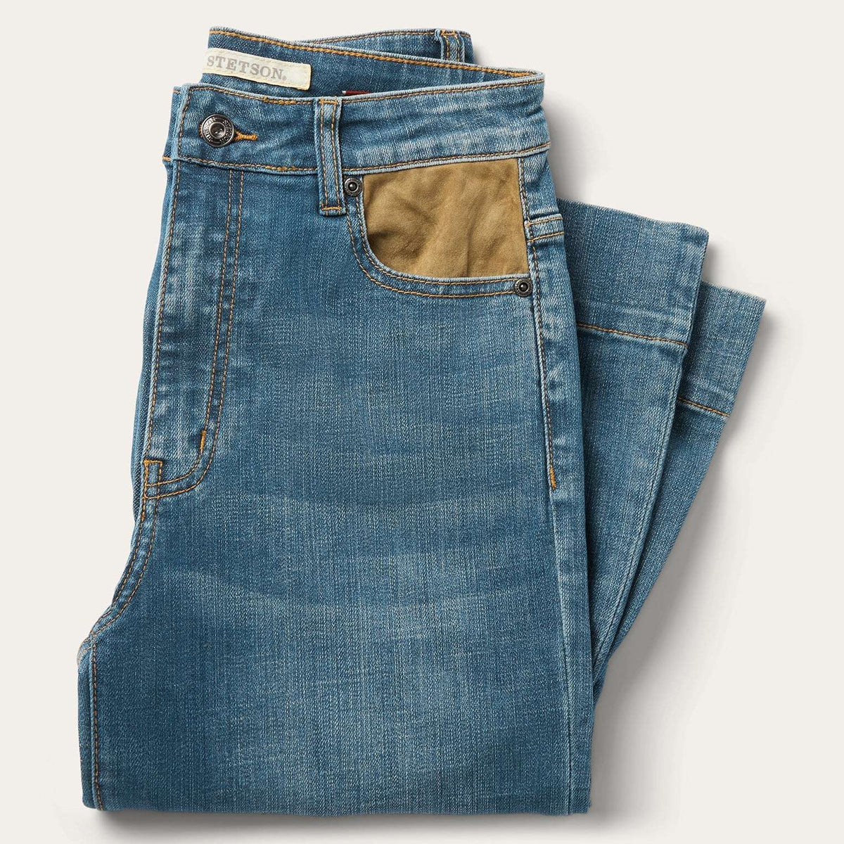 Stetson 751 Wide Leg Jeans Medium Blue - Medium Blue