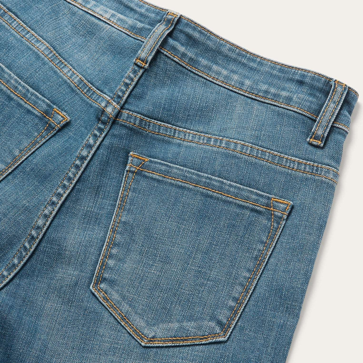 Stetson 751 Wide Leg Jeans Medium Blue - Medium Blue