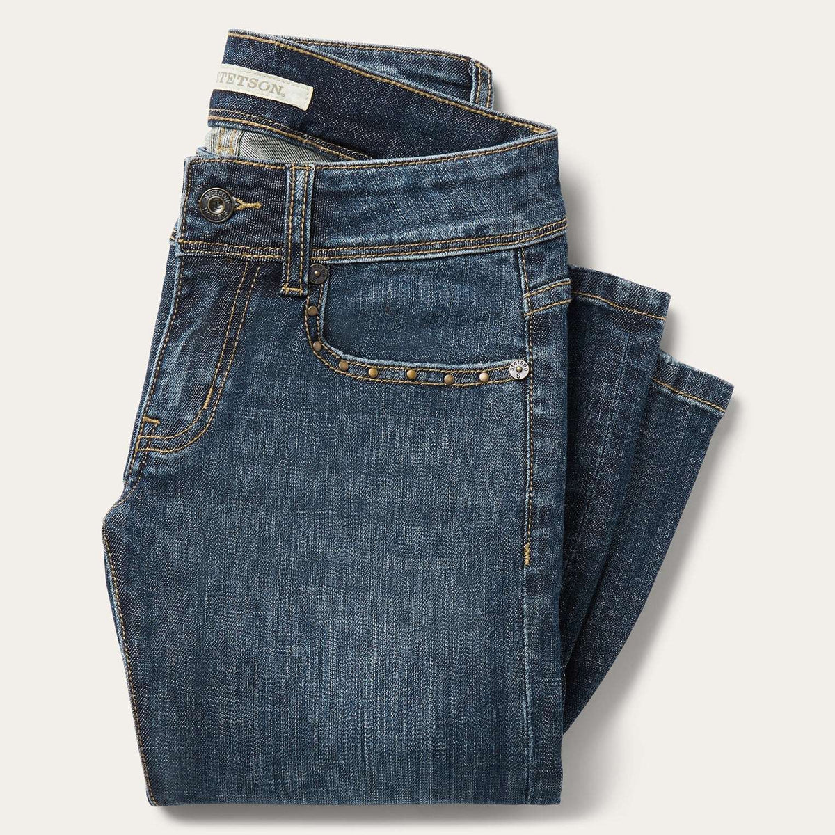 Stetson 816 Classic Bootcut Jeans Dark Wash - Stetson - Flyclothing LLC