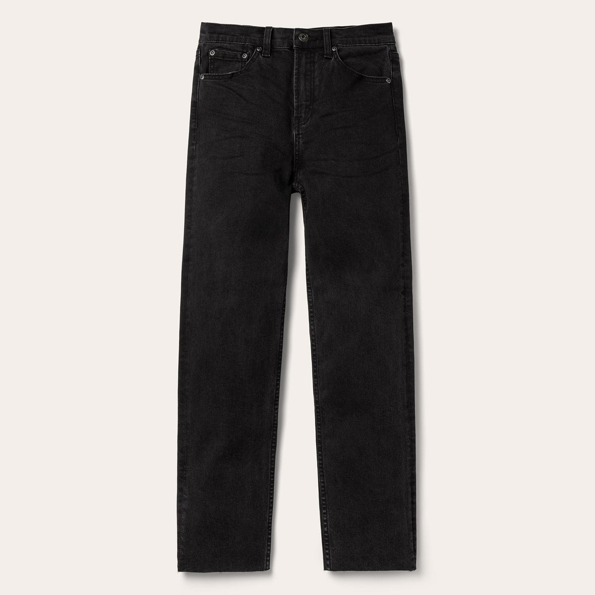 Stetson 915 High-Rise Straight Fit Jeans Black - Black