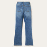 Stetson 915 High-Rise Straight Fit Jeans Blue Medium Wash - Blue Medium Wash