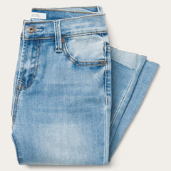 Stetson High Waist Flare Crop Jean