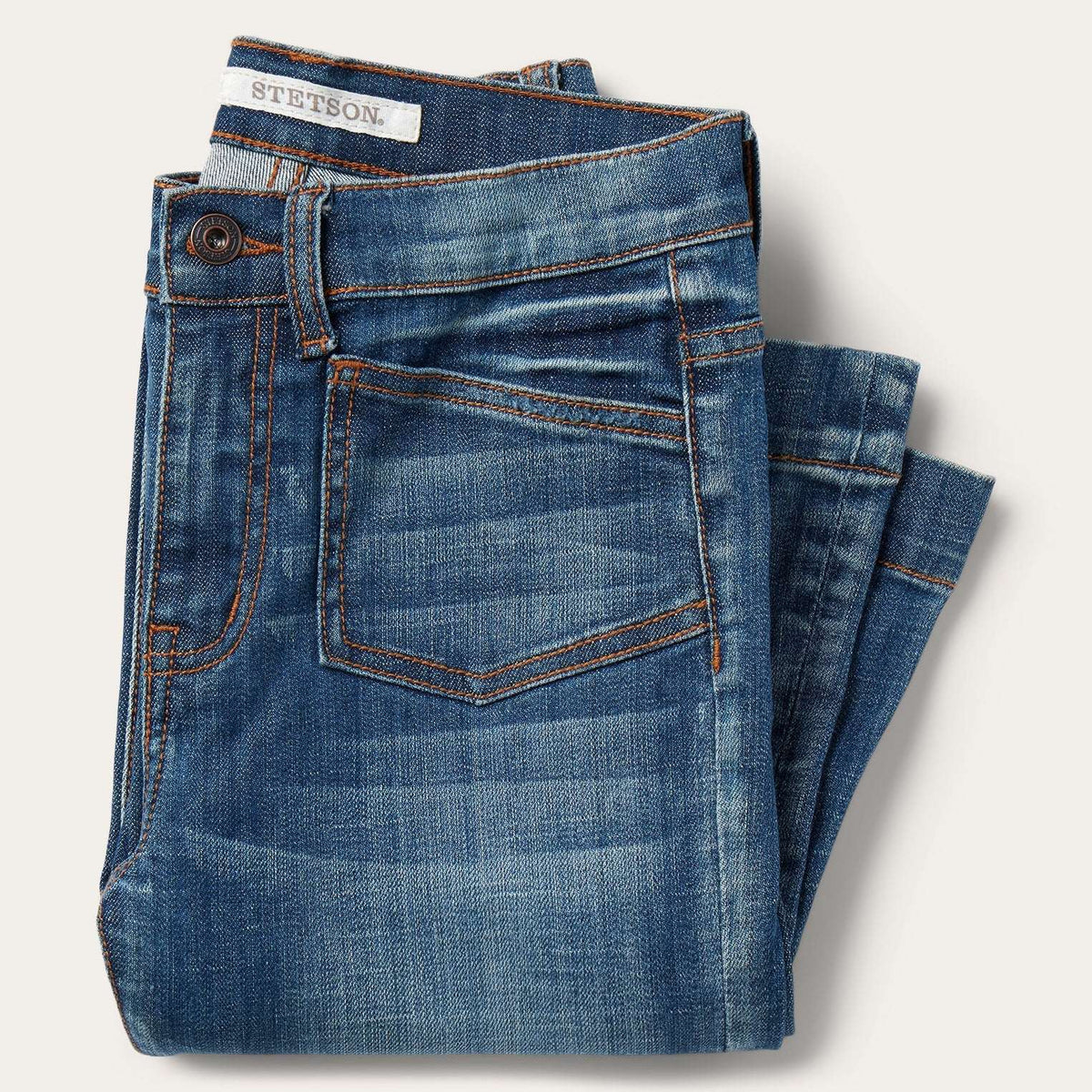 Stetson 921 High-Rise Flare Jeans Medium Blue - Stetson - Flyclothing LLC