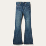 Stetson 921 High-Rise Flare Jeans Medium Dark Blue - Medium Dark Blue