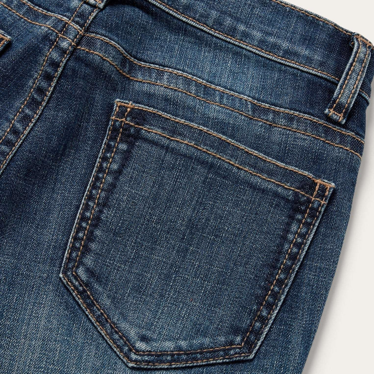 Stetson 921 High-Rise Flare Jeans Medium Dark Blue - Medium Dark Blue