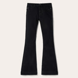 Stetson 921 High-Rise Flare Jeans Black - Black