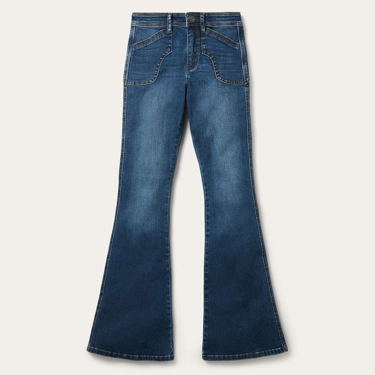 Stetson 921 High-Rise Flare Jeans Dark Blue - Stetson - Flyclothing LLC