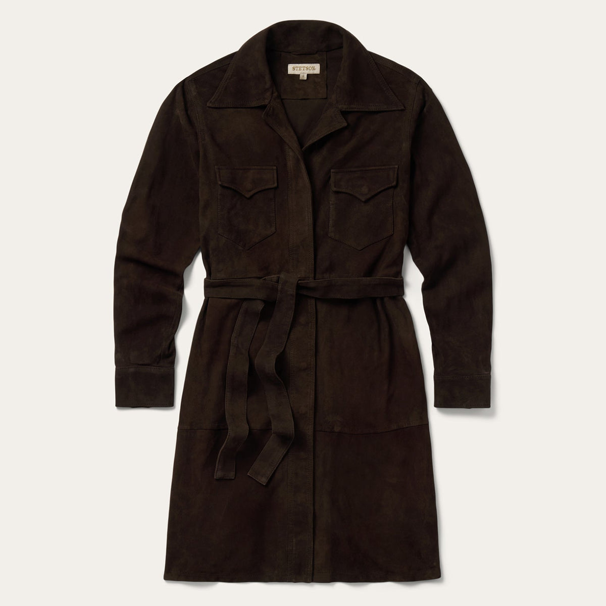 Stetson Suede Western Shirt Dress - Stetson - Flyclothing LLC