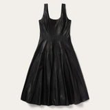 Stetson Black Leather Tank Dress - Stetson - Flyclothing LLC