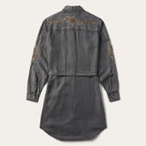 Stetson Embroidered Snap Front Shirt Dress - Stetson