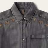 Stetson Embroidered Snap Front Shirt Dress - Stetson
