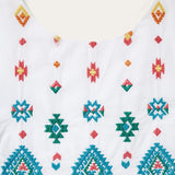 Stetson Bright Schiffli Embroidered White Cotton Lawn Dress - Stetson