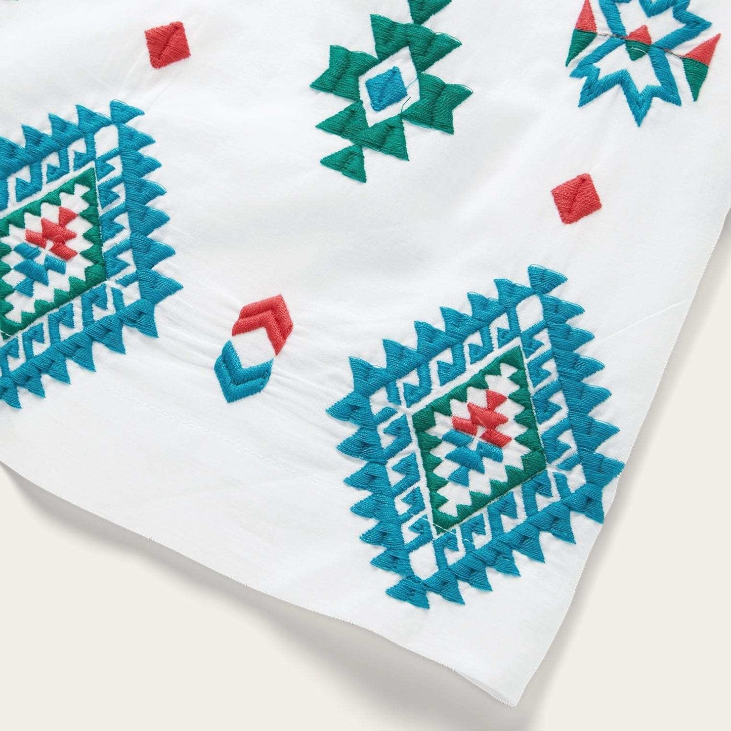 Stetson Bright Schiffli Embroidered White Cotton Lawn Dress - Stetson - Flyclothing LLC