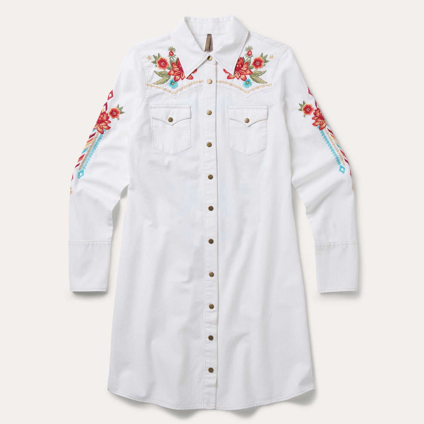 Stetson Embroidered Denim Dress