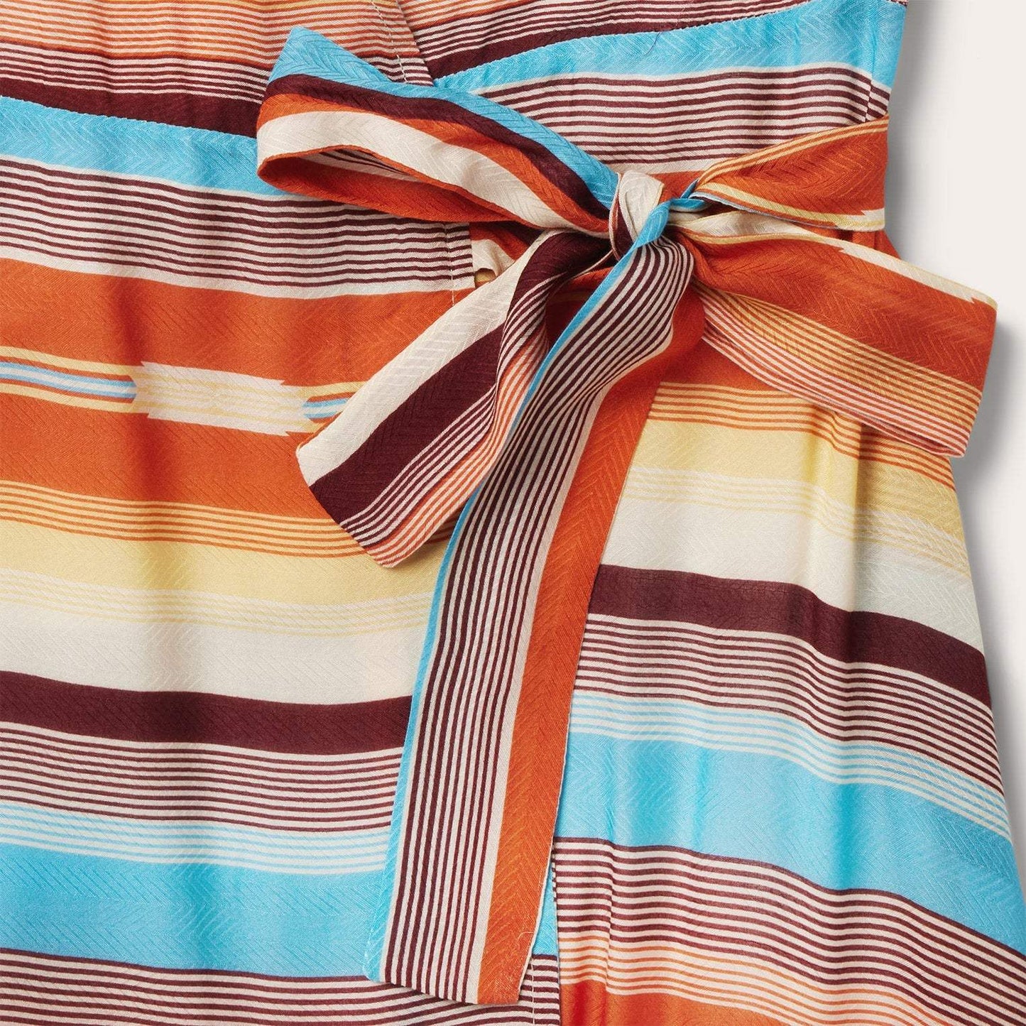 Stetson Sunset Serape Print Rayon Herringbone Wrap Front Dress - Stetson - Flyclothing LLC