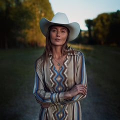 Stetson Sand Serape Print Dress - Stetson