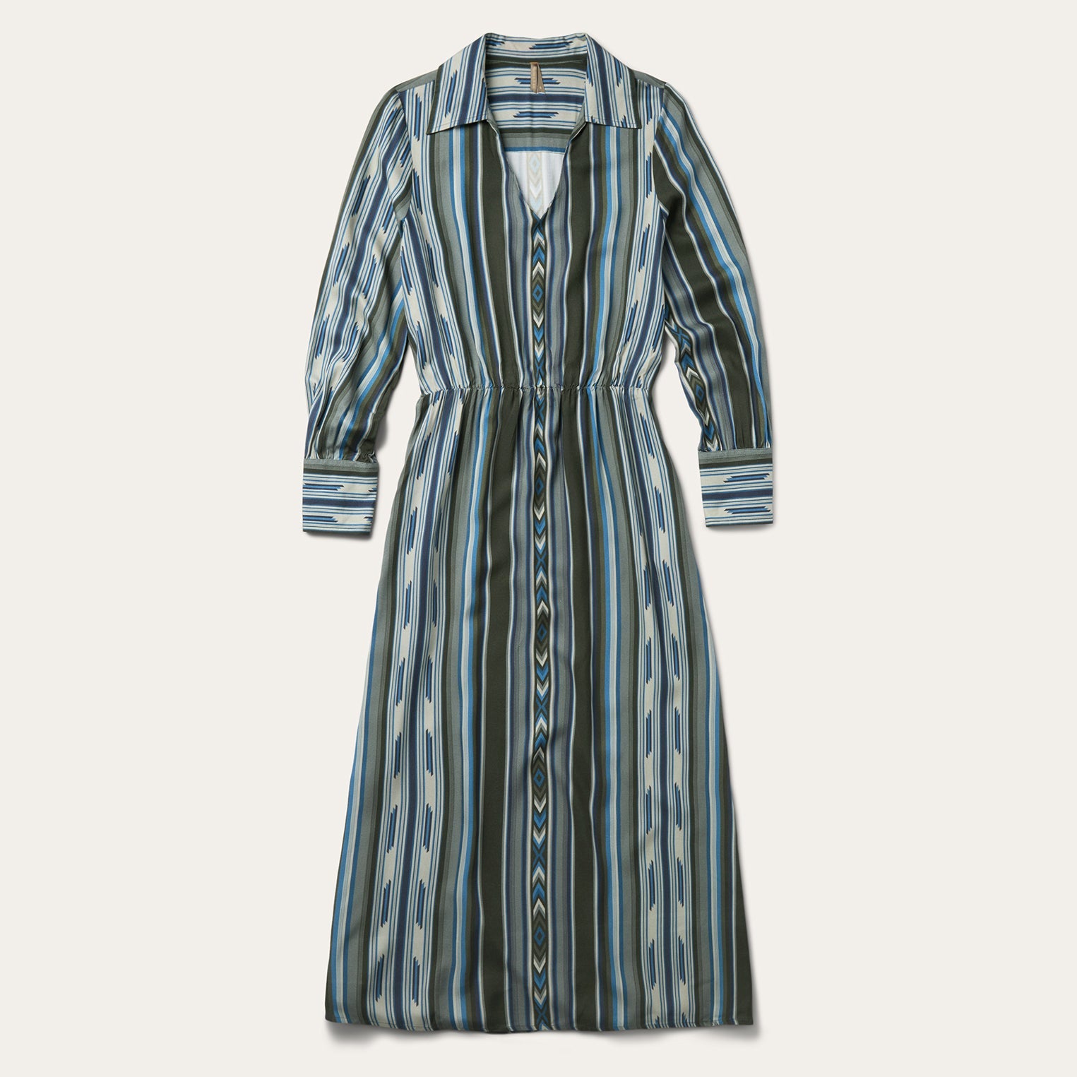 Stetson Olive Serape Print Western Dress