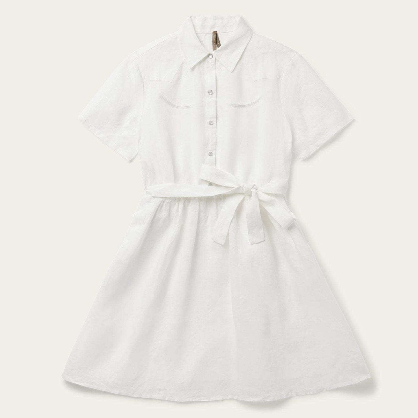 Stetson White Linen Shirt Dress - Stetson - Flyclothing LLC