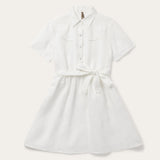 Stetson White Linen Shirt Dress - Stetson