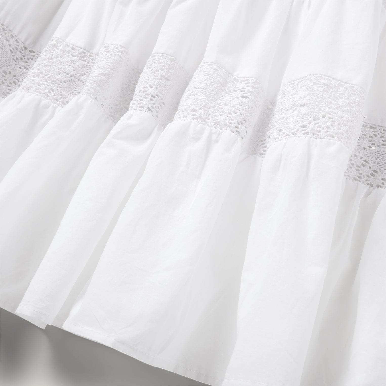 Stetson White Cotton Lawn Sleeveless Dress - Stetson - Flyclothing LLC