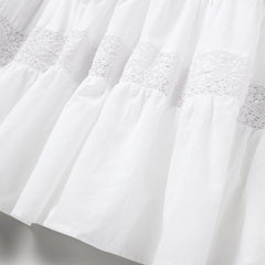 Stetson White Cotton Lawn Sleeveless Dress