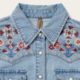 Stetson Embroidered Denim Shirt Dress - Stetson - Flyclothing LLC