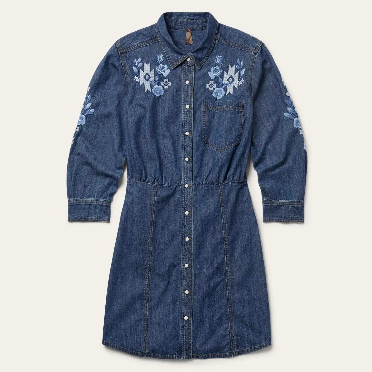 Stetson Dark Blue Denim Shirt Dress - Stetson - Flyclothing LLC