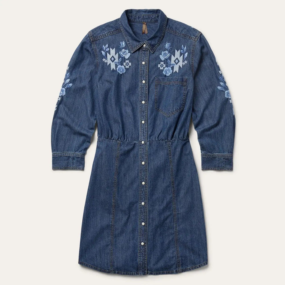 Stetson Dark Blue Denim Shirt Dress - Stetson