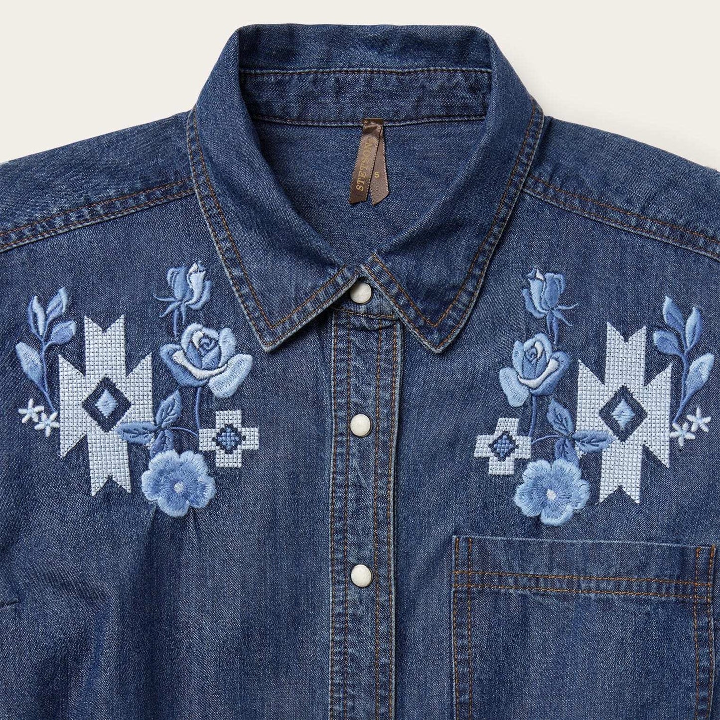 Stetson Dark Blue Denim Shirt Dress - Stetson - Flyclothing LLC