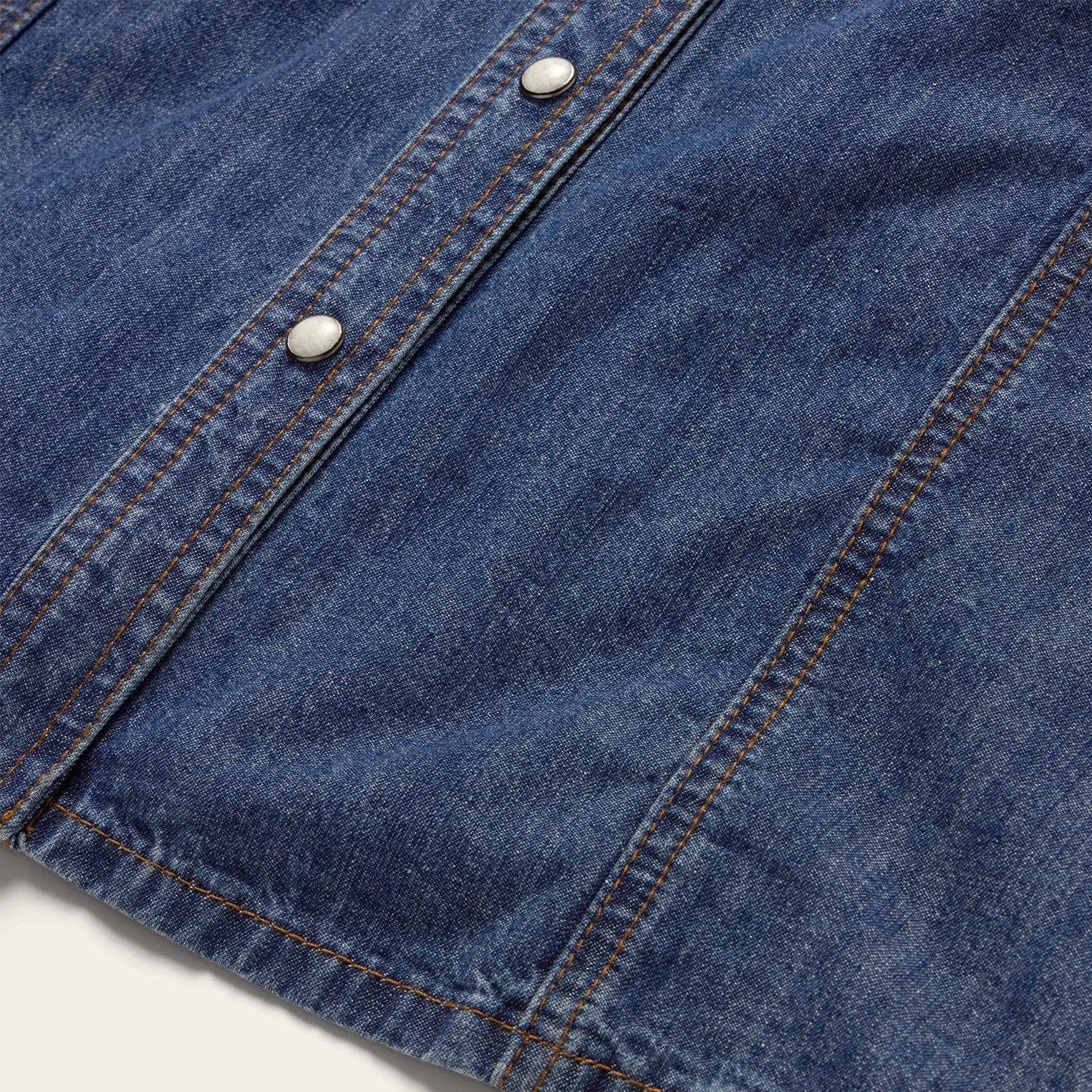 Stetson Dark Blue Denim Shirt Dress - Stetson - Flyclothing LLC
