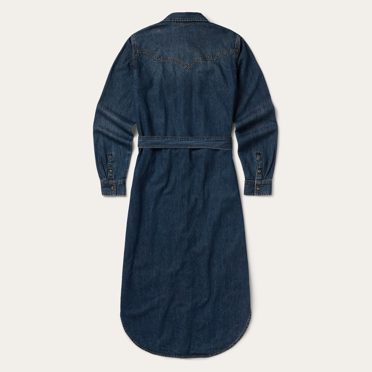 Stetson Western Denim Shirt Dress - Dark Denim