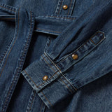 Stetson Western Denim Shirt Dress - Dark Denim