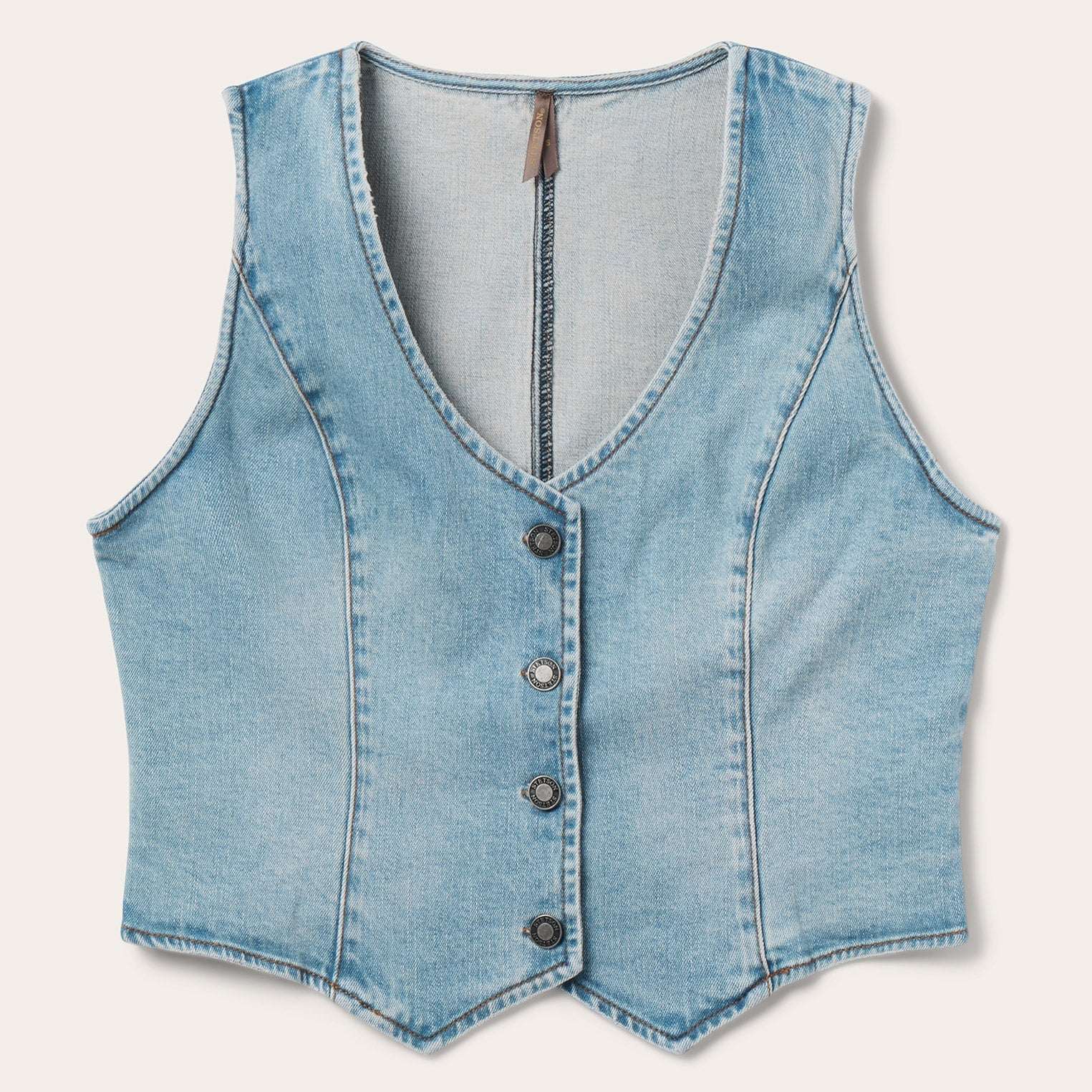 Stetson Light Rinse Denim Vest