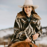 Stetson Brown Southwestern Blanket Jacket - Stetson - Flyclothing LLC