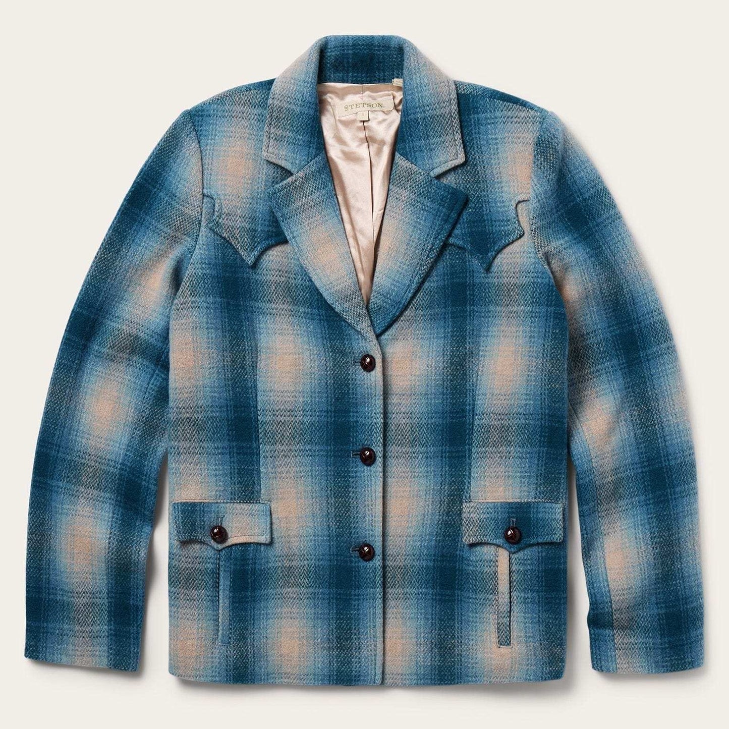 Stetson Wool Plaid Western Blazer - Stetson - Flyclothing LLC