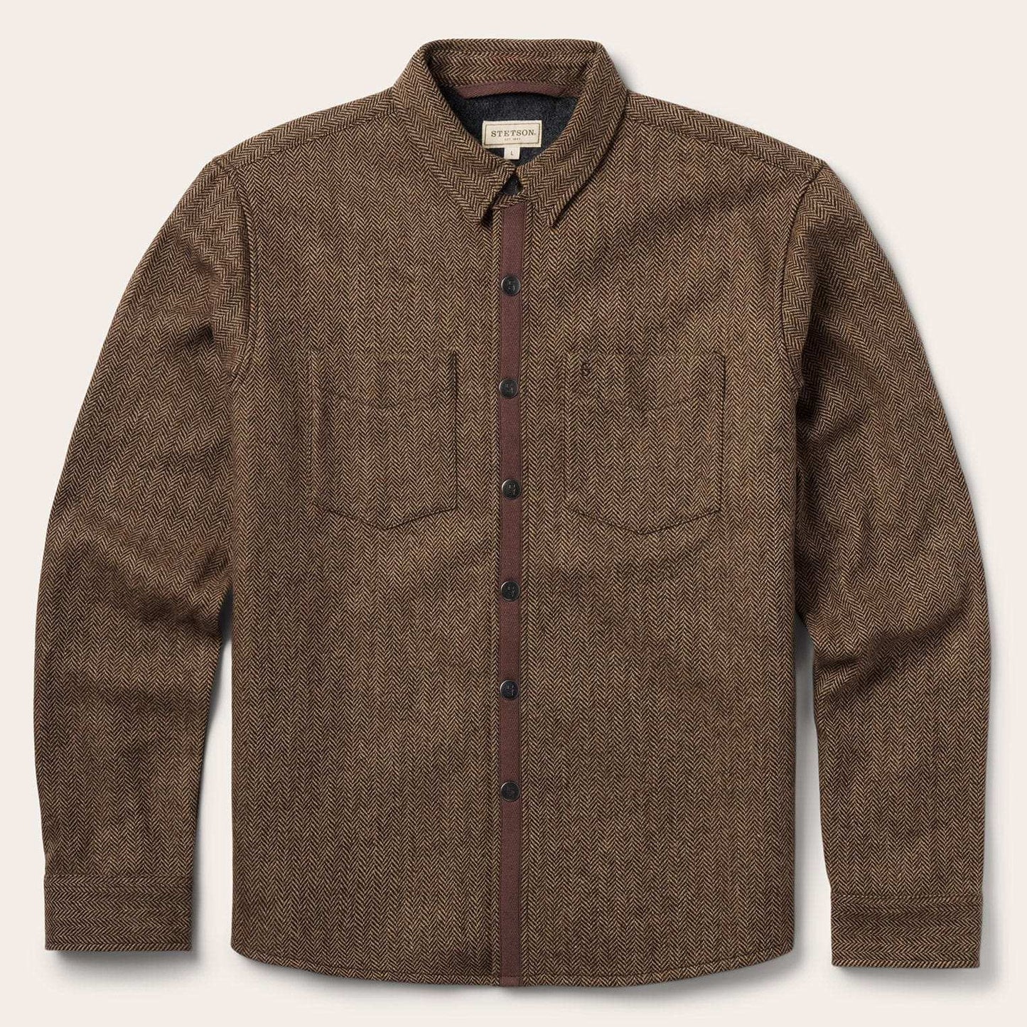 Stetson Herringbone Shirt Jacket - Stetson - Flyclothing LLC