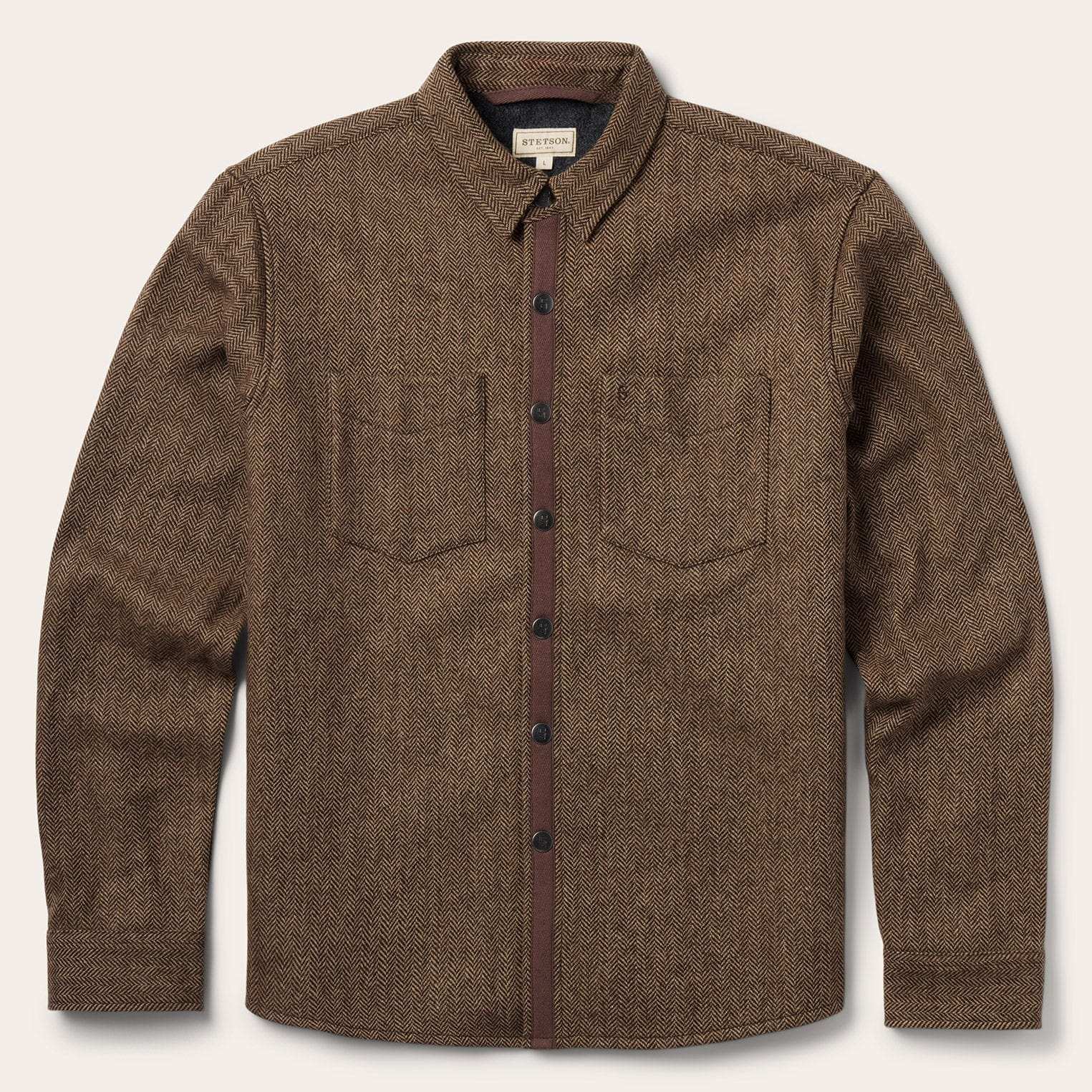 Stetson Herringbone Shirt Jacket - Stetson - Flyclothing LLC