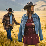 Stetson Brown Plaid Western Coat - Stetson