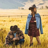 Stetson Brown Plaid Western Coat - Stetson - Flyclothing LLC