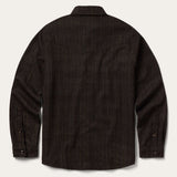 Stetson Western Plaid Shirt Jacket - Dark Brown