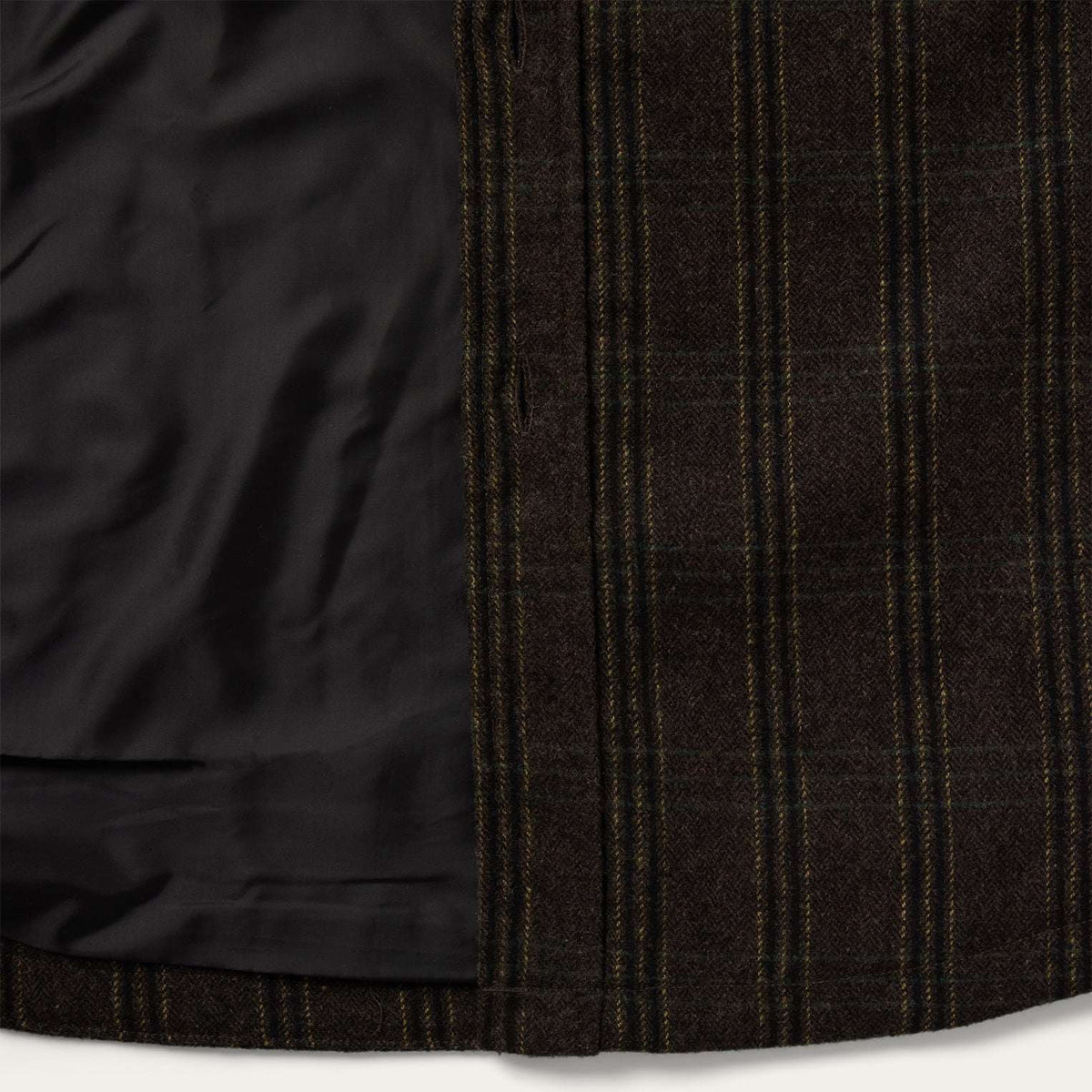 Stetson Western Plaid Shirt Jacket - Dark Brown